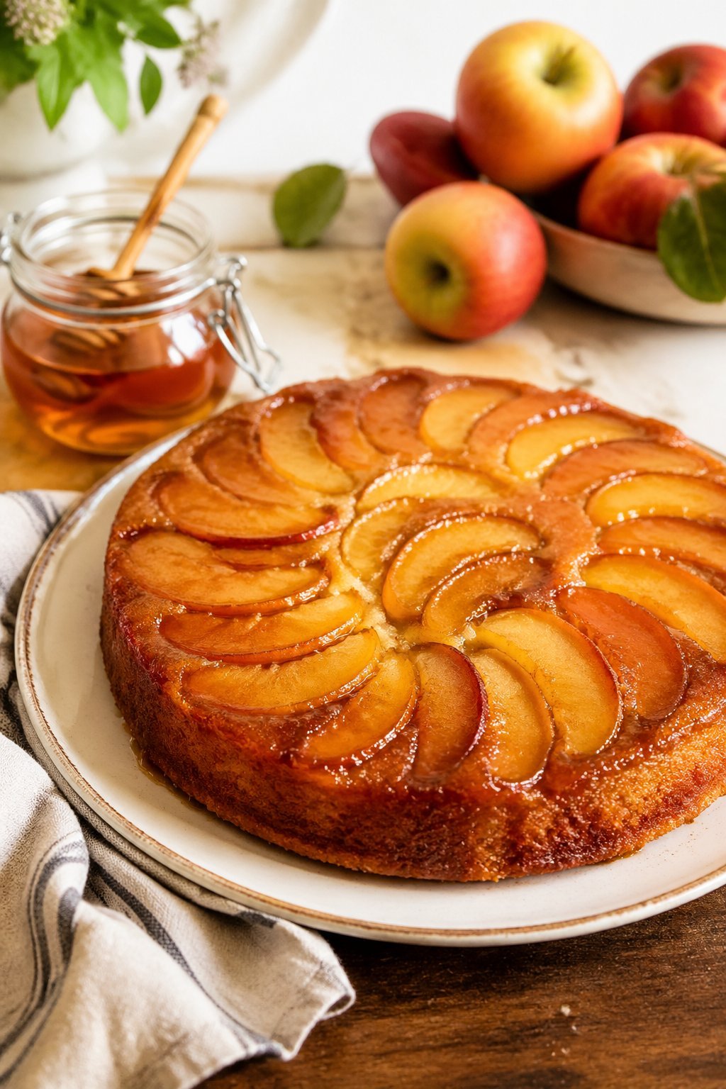 Martha Stewart Apple Honey Upside Down Cake Recipe