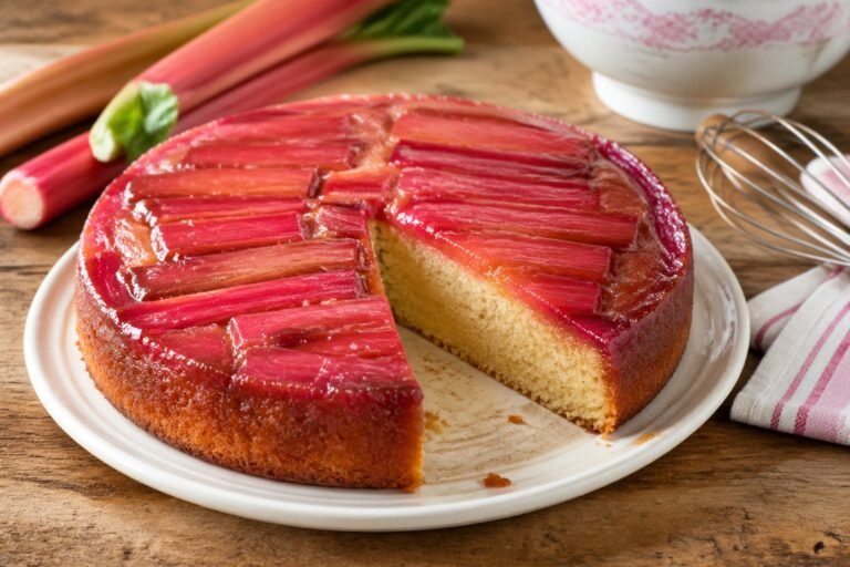 Martha Stewart Upside Down Rhubarb Cake Recipe