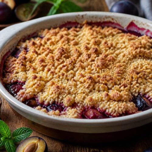 Hairy Bikers Plum Crumble Recipe