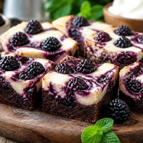 Blackberry Cheesecake Brownies Recipe