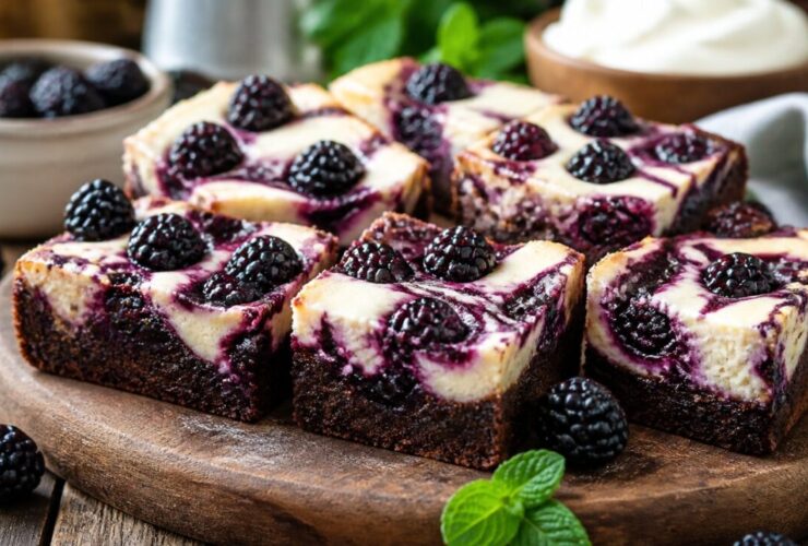Blackberry Cheesecake Brownies Recipe