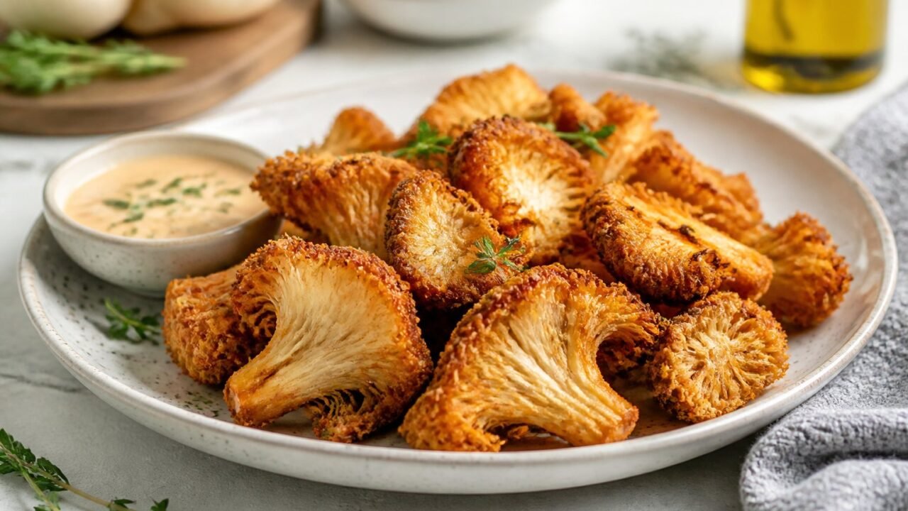Crispy Fried Lions Mane Mushroom Recipe