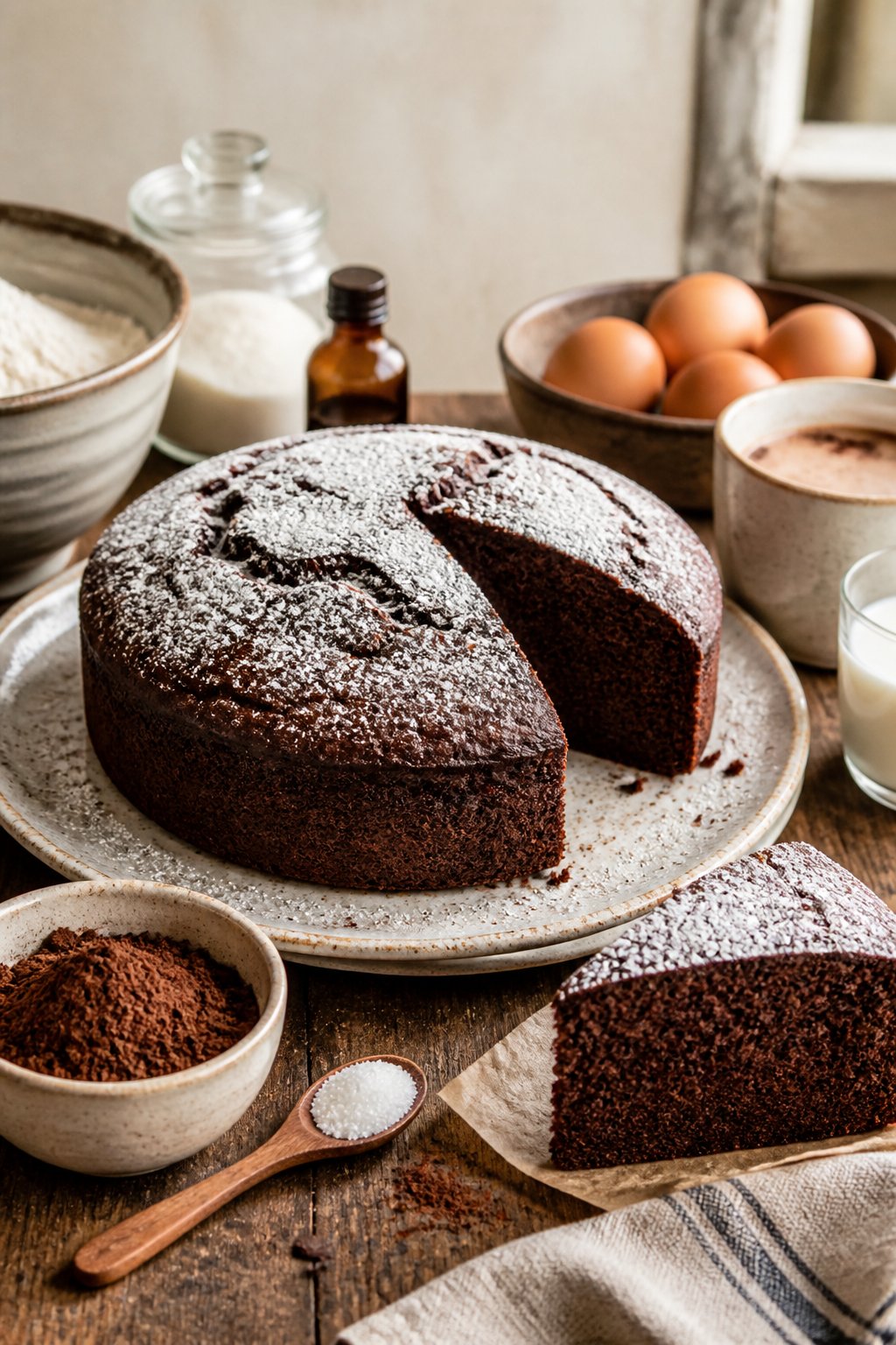 Easy Homemade Thunder Cake Recipe close-up, ready to serve