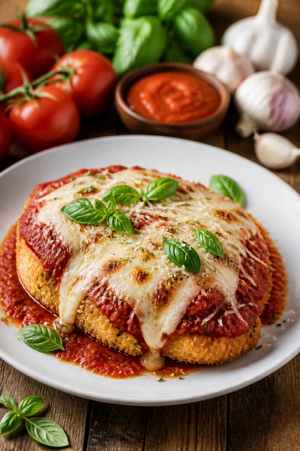 Gordon Ramsay Chicken Parmesan Recipe close-up, ready to serve
