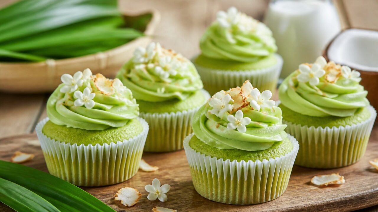 Pandan Cupcakes Recipe