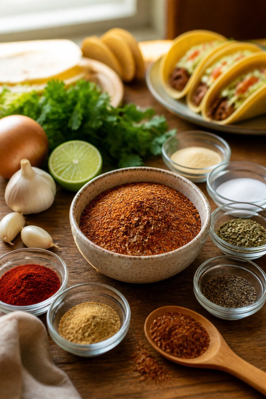Bill Echols Taco Seasoning Recipe close-up, ready to serve