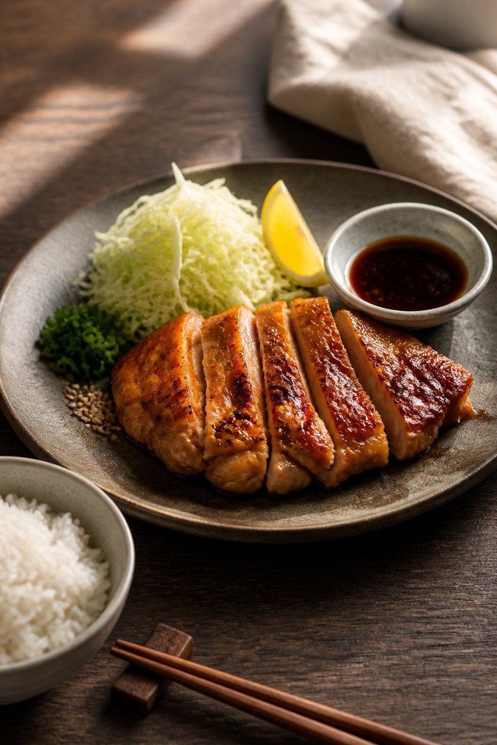 Jidori Chicken Recipe close-up, ready to serve