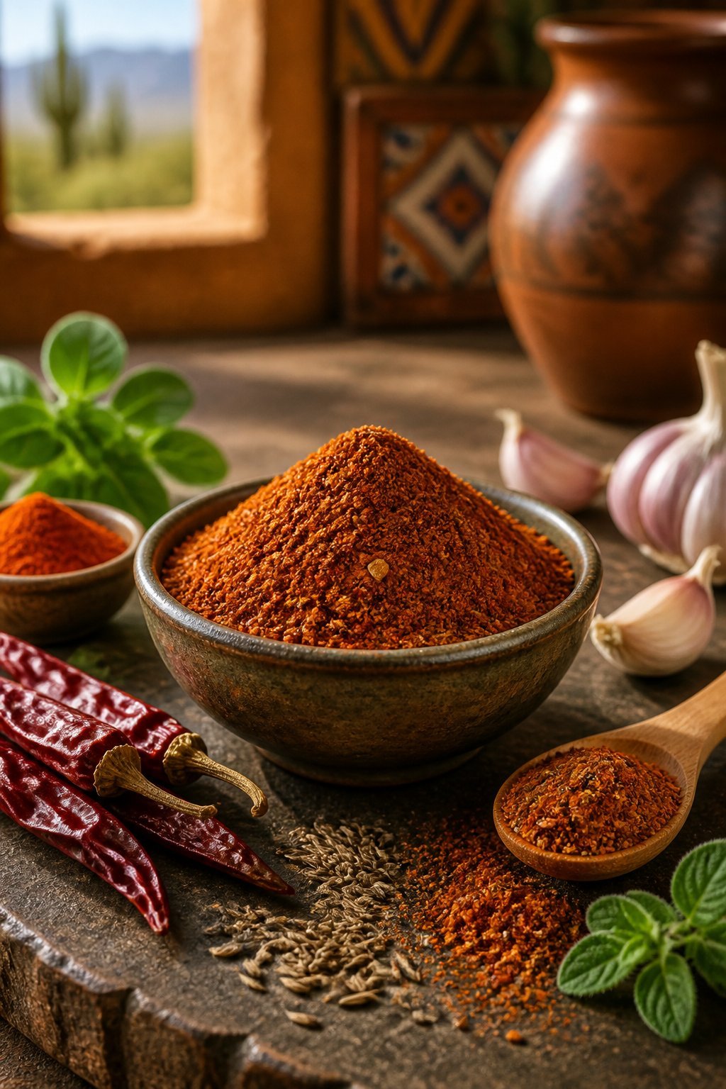 Mexene Chili Powder Recipe close-up, ready to serve