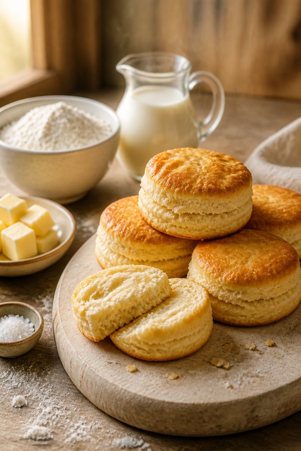 Popeyes Biscuit Recipe close-up, ready to serve