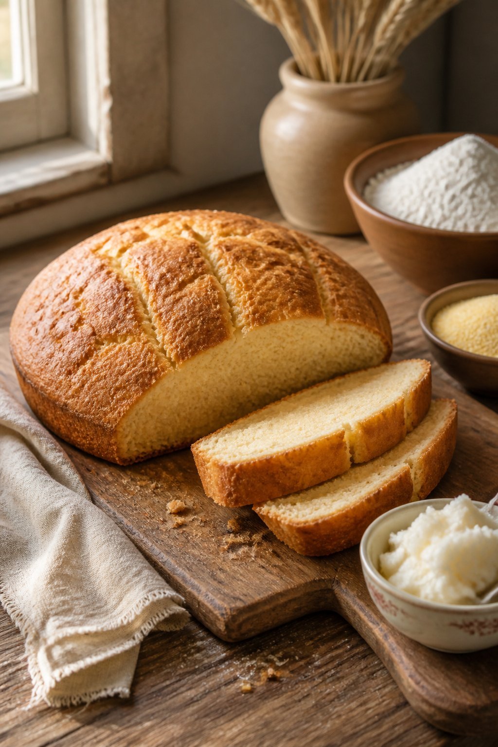 Shortnin Bread Recipe close-up, ready to serve