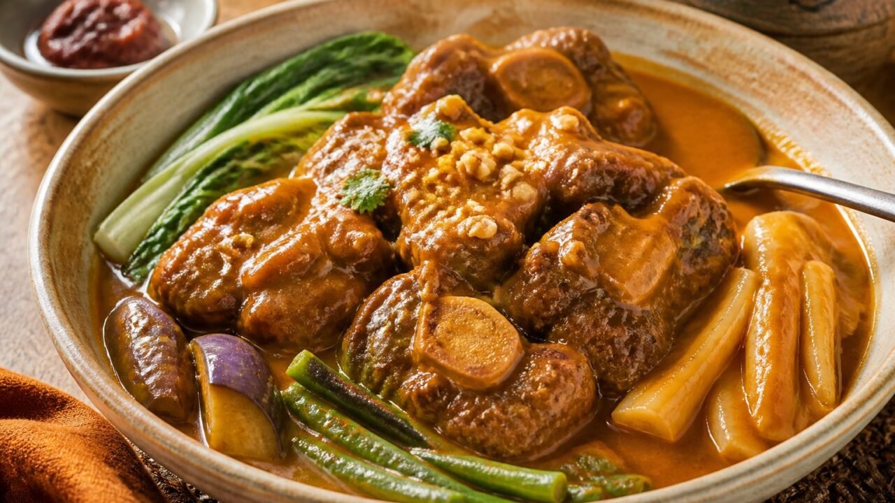 Slow Cooked Oxtail Kare Kare Recipe