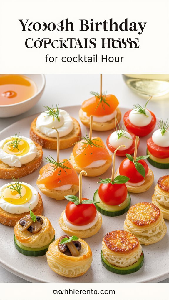 bite sized birthday appetizers ideas