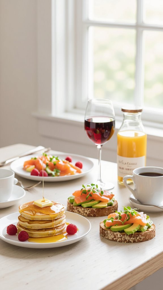 brunch to dinner birthday menu