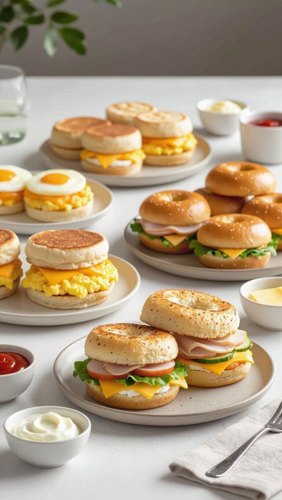 budget friendly breakfast sandwiches