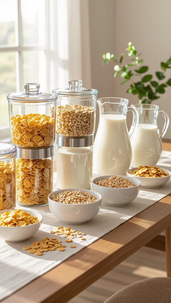 budget friendly cereal buffet