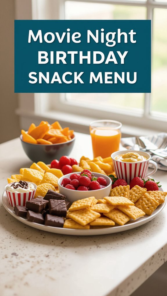 casual movie night snacks