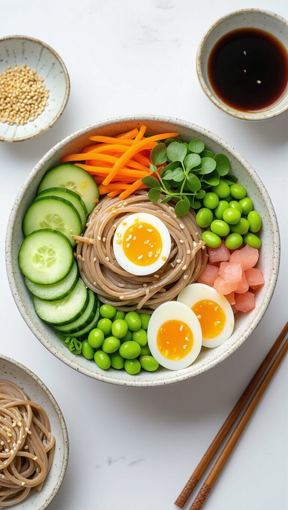 chilled soba noodle salad