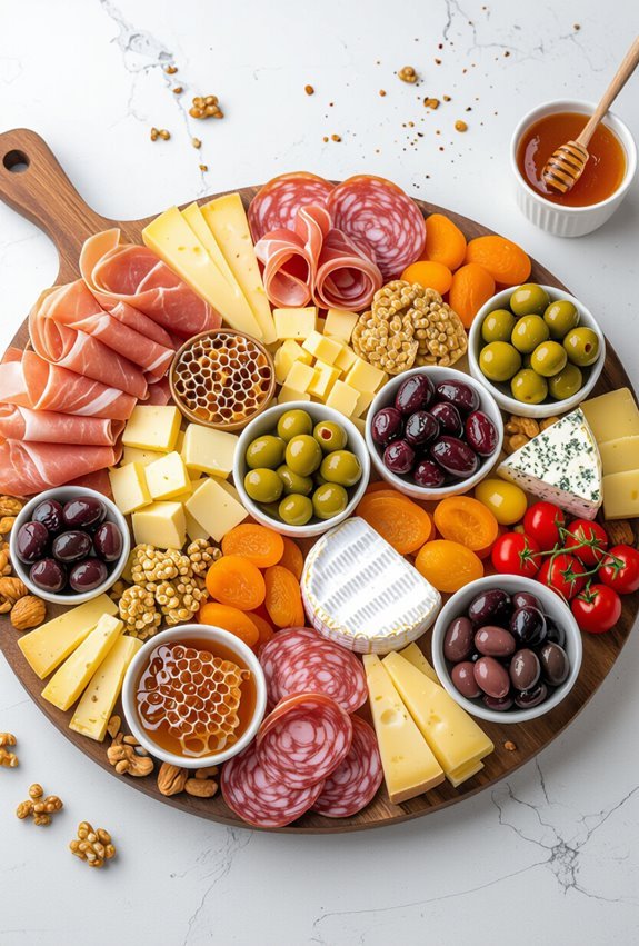 colorful birthday grazing board