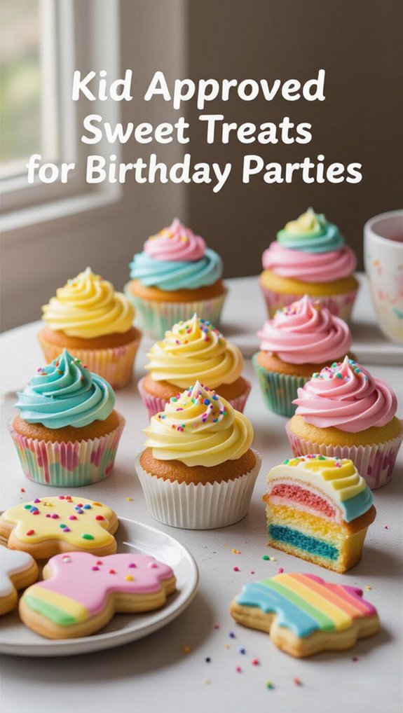 colorful mini cupcake treats