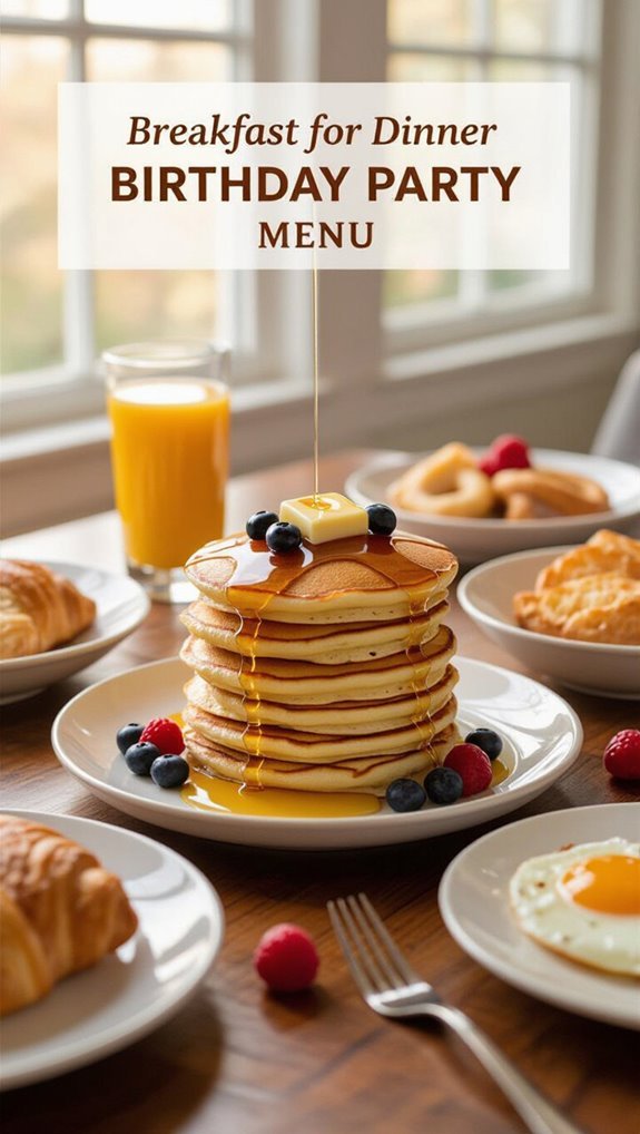 cozy breakfast birthday celebration