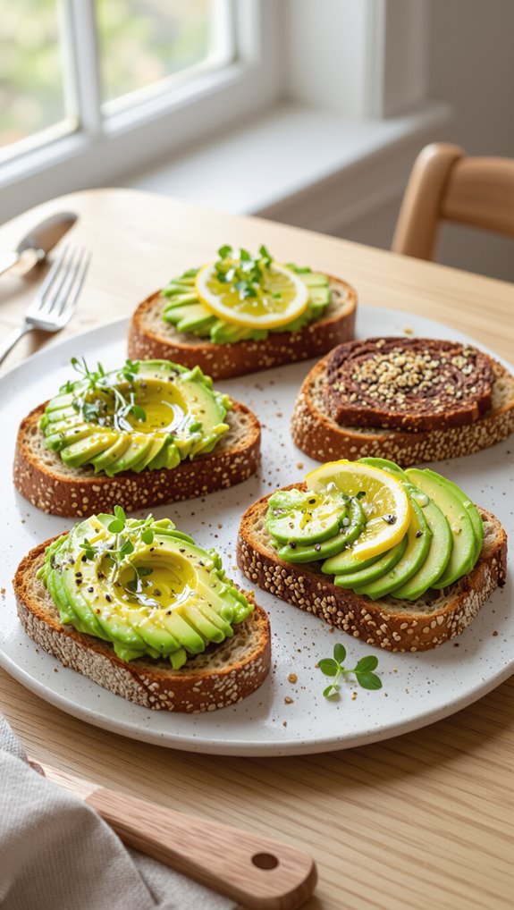 crunchy radish avocado toast