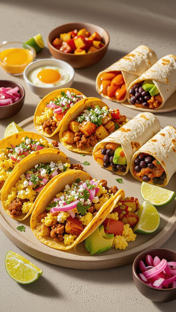 customizable breakfast tacos buffet