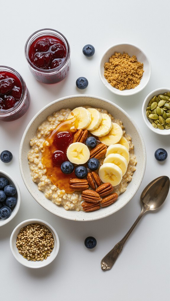 customizable hot cereal toppings