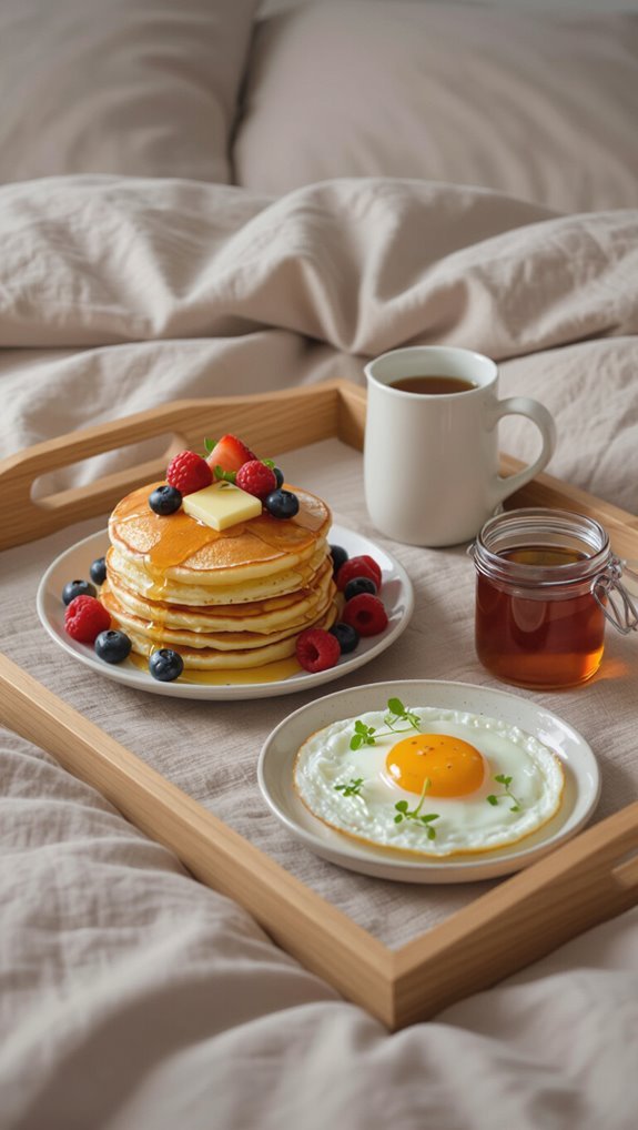 delightful breakfast in bed