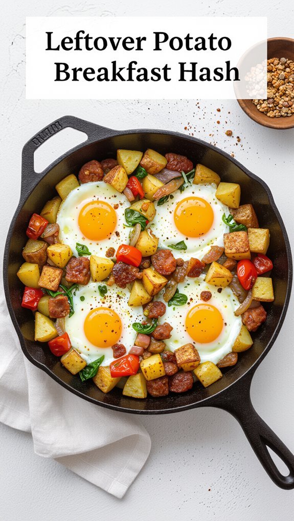 leftover potato breakfast hash