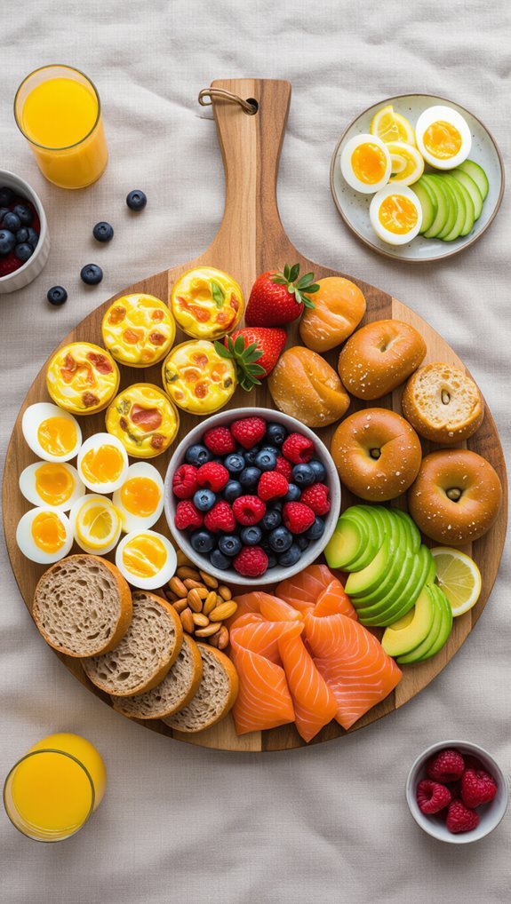 quick shareable breakfast platters