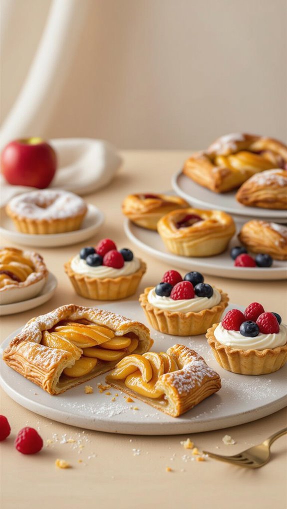 savory and sweet pastries