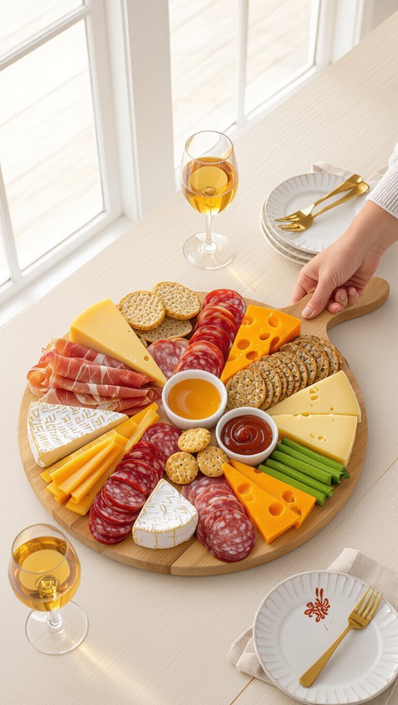 vibrant diverse party platters