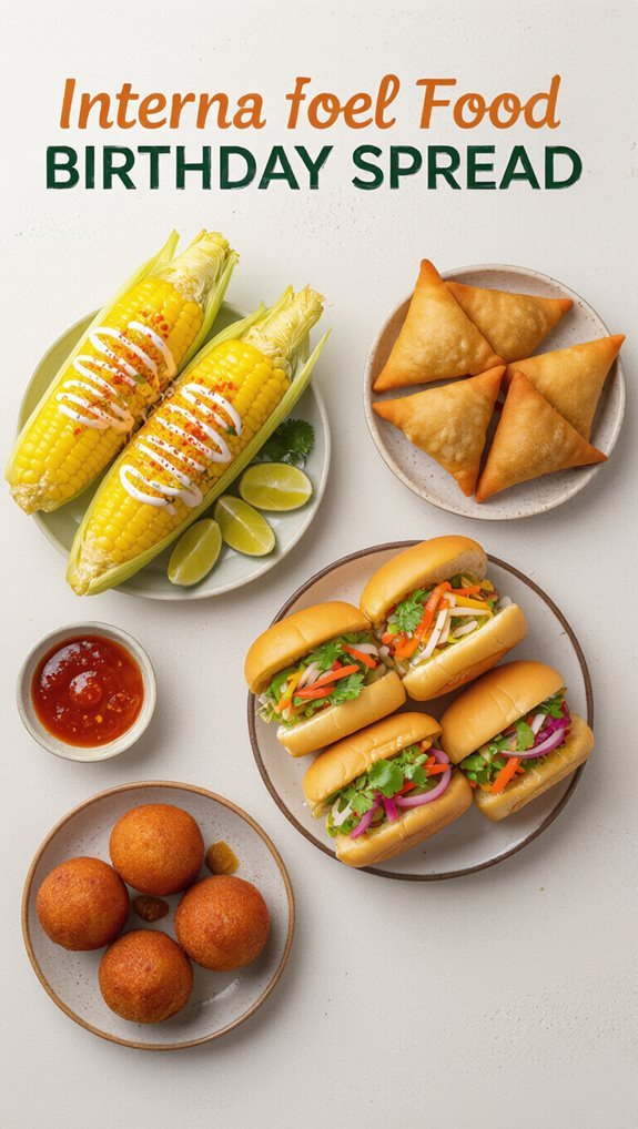 vibrant international street food