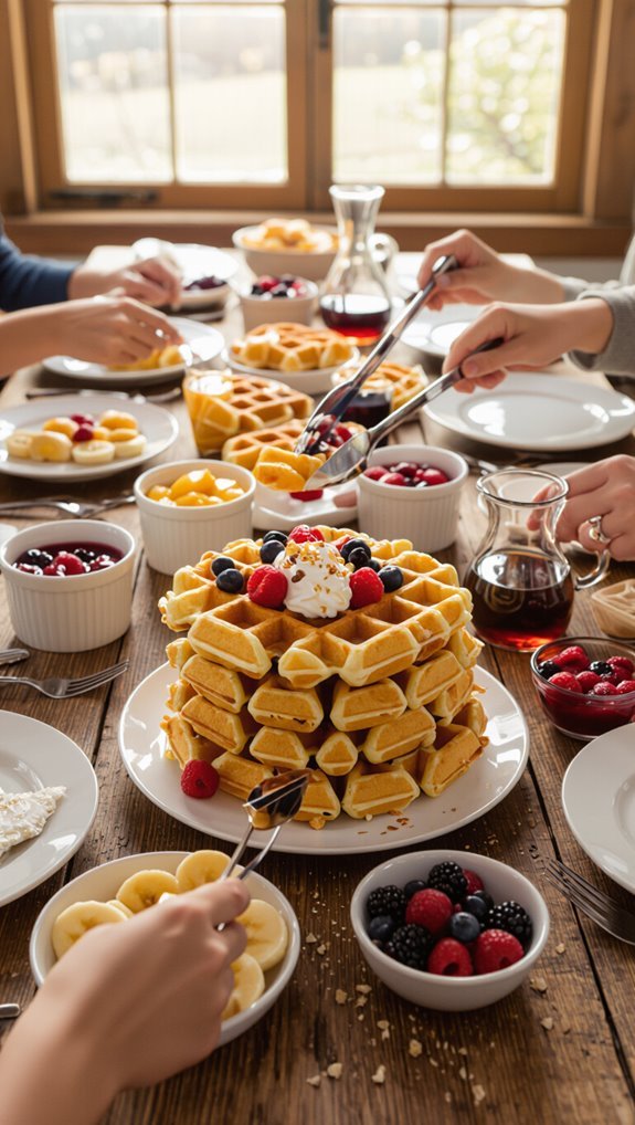 waffle party topping station