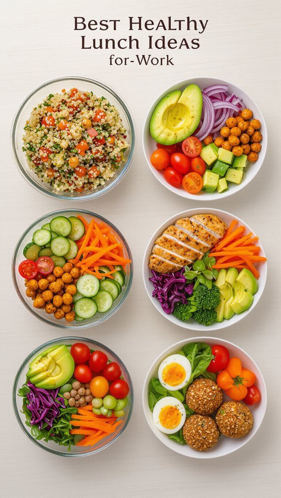 healthy quinoa lunch bowl