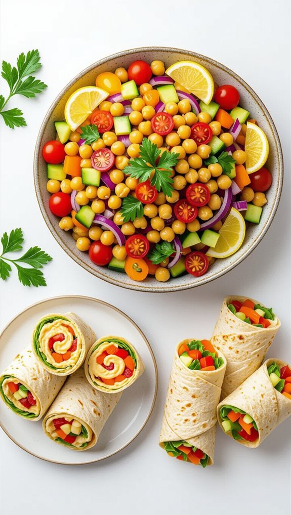quick flavorful vegetarian lunches